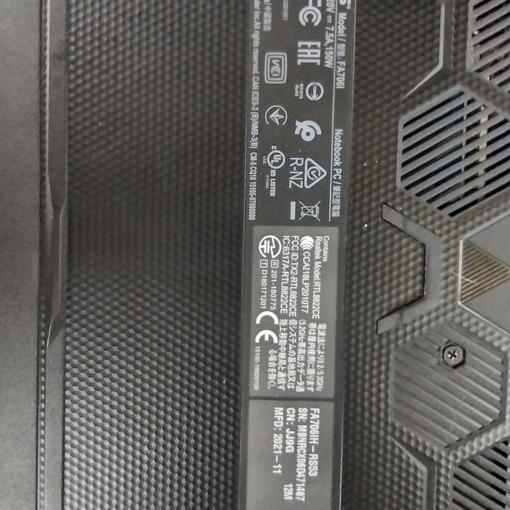 Gaming laptop